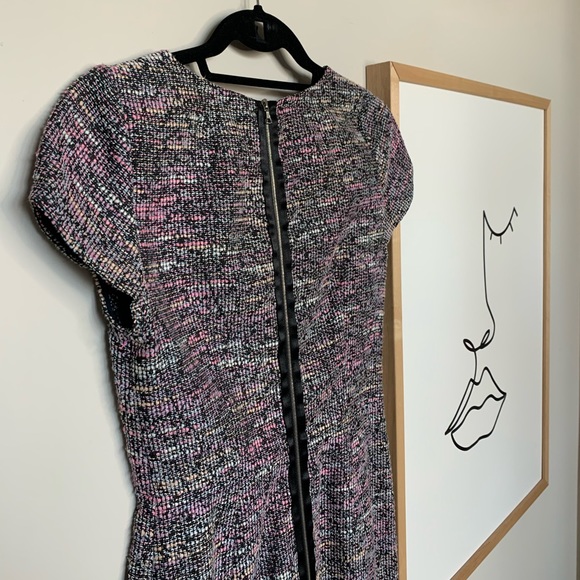 Jason Wu Twist Front Tweed Midi Cocktail Sheath Dress - Size 2 - Picture 7 of 14